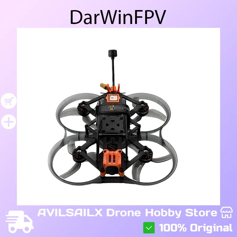 DarwinFPV HULK-III Mini IP67 Waterproof FPV Drone with 4K/1080P HD Camera, Long Endurance Battery, RC Quadcopter (Excludes O4 Pr 6
