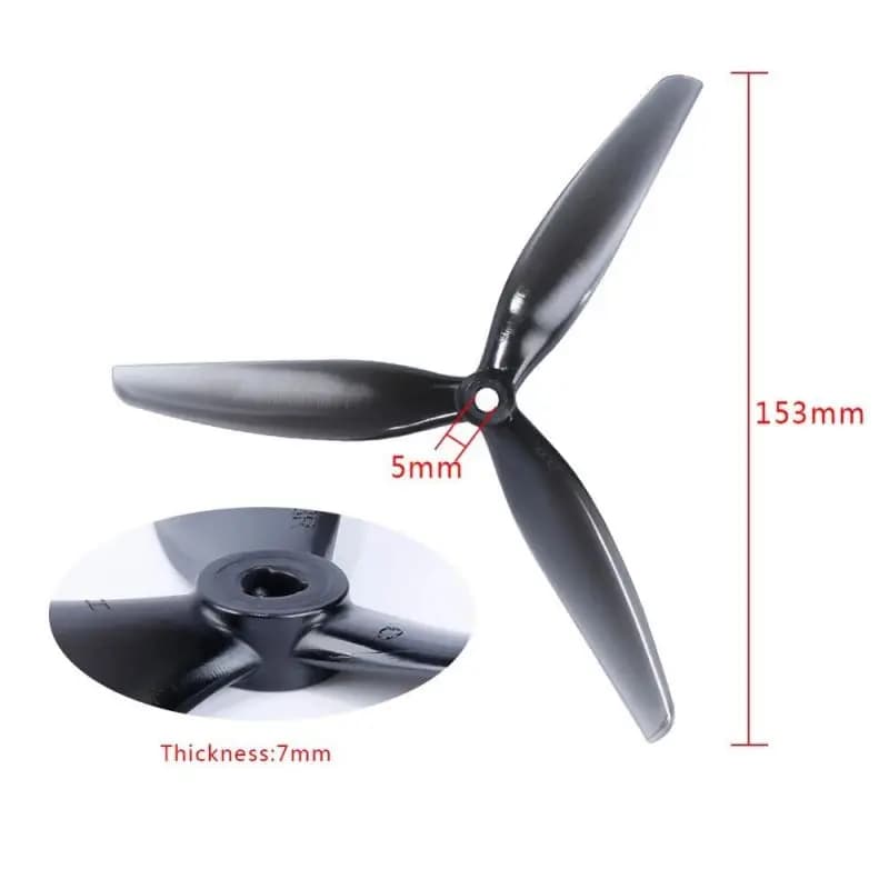 Hqprop Hq 7x4x3 7040 Propeller 7*4 3-blade Prop Cw & Ccw For Rc Fpv Freestyle 7inch Long Range Drones Diy Parts 5