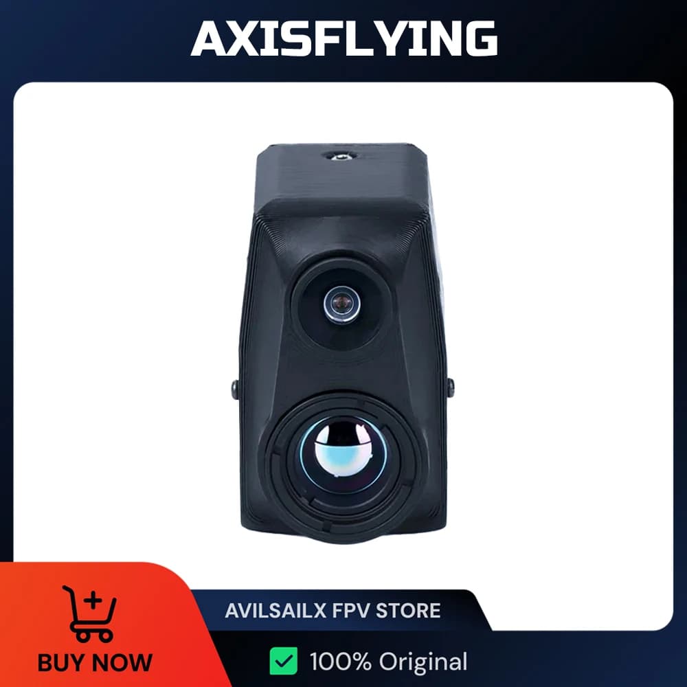 Axisflying Thermal FPV Camera with Dual Lenses for Day/Night, 384x288 640x512 256x192 Resolution 3