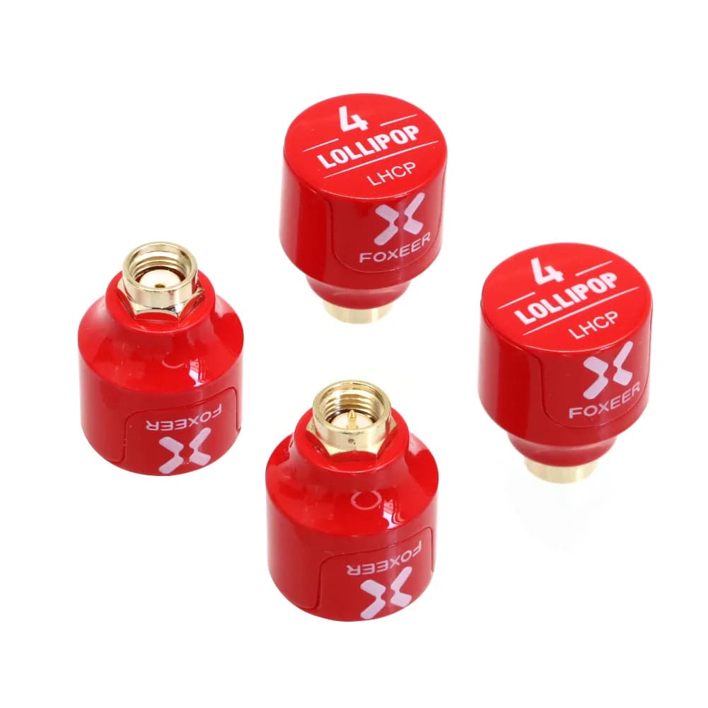 2PCS Foxeer Lollipop 4 V4 Stubby FPV Antenna 2.6DBi 5.8G LHCP RHCP SMA RP-SMA Micro Mushroom Receiver Antenna For FPV RC Drone 3