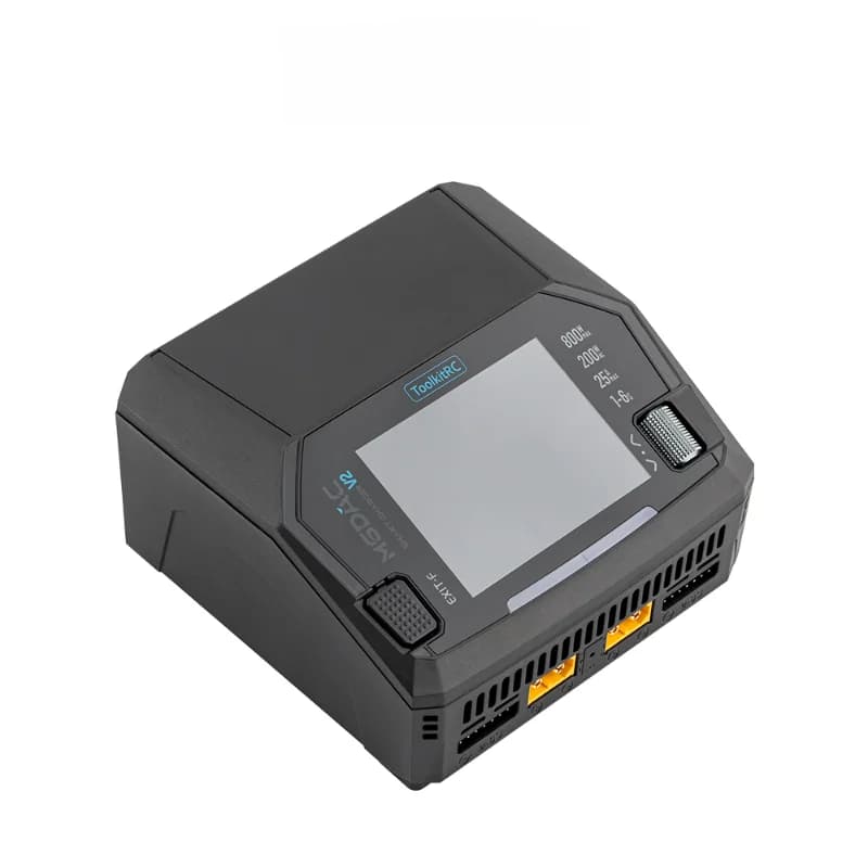 ToolkitRC M6DAC V2 RC Car 7.4v lipo Battery Charger Dual Channel PD65W Fast charger for 1-6S LiHV RC Racing Drone Battery 3