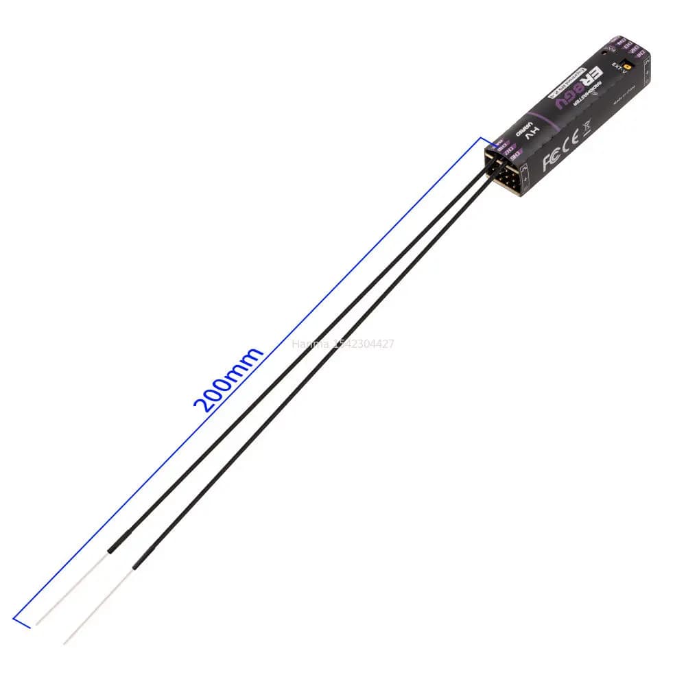 New Radiomaster ER8GV 8CH PWM CRSF ExpressLRS Dual Antenna Receiver 2.4Ghz 100mw Support Voltage Telemetry 4