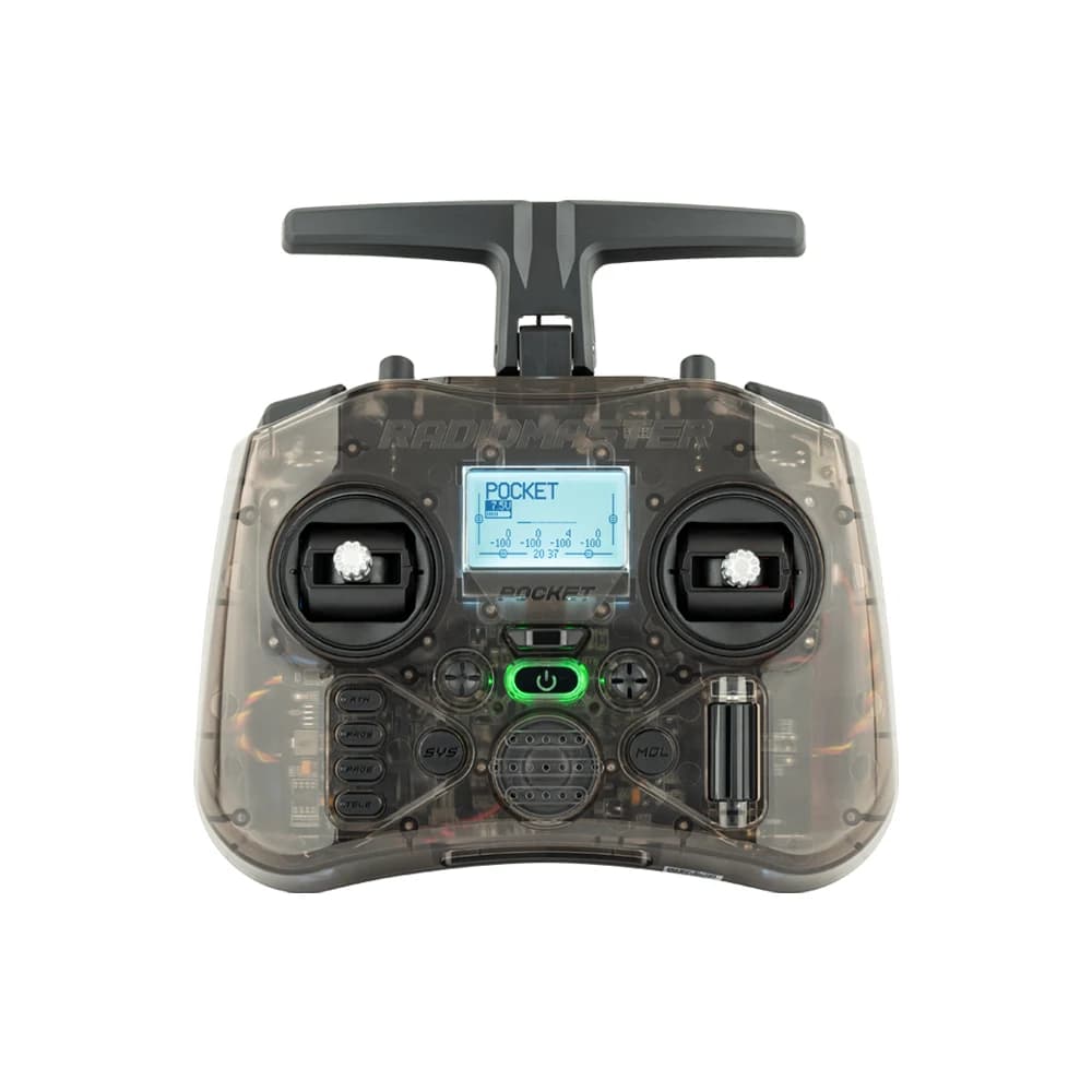 Radiomaster Pocket Hall Gimbal Transmitter Remote Control Portable Lightweight Built In LED Light Foldable Antenna 2
