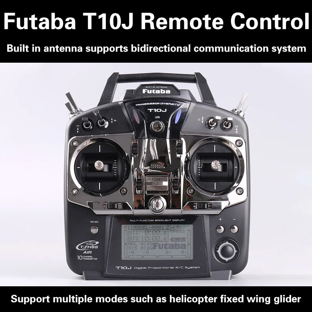 Original Futaba T10J 10J with R3008SB Receive 10 Channel 2.4GHz Radio System for RC Helicopt for R/C Model 3