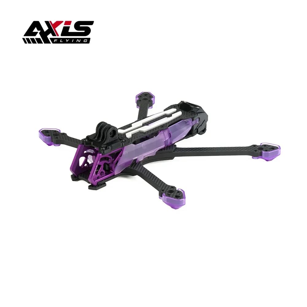 Axisflying Manta 5 SE V2 Kit, 5 Inch Squashed X FPV Racing Freestyle Drone Frame for Long Range & Acro Flying 3