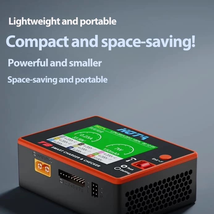 HOTA T8 Balanced Charger 1~85 650W 22A Model Aircraft Lithium Battery High Power Magnetic Multi Function 3
