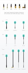 1PCS Teal MMCX Tube