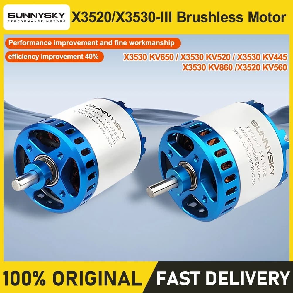 SUNNYSKY X3520-III X3530-III 560KV Brushless Motor with Box for RC Quadcopter Airplanes Fixed Wing Plane O