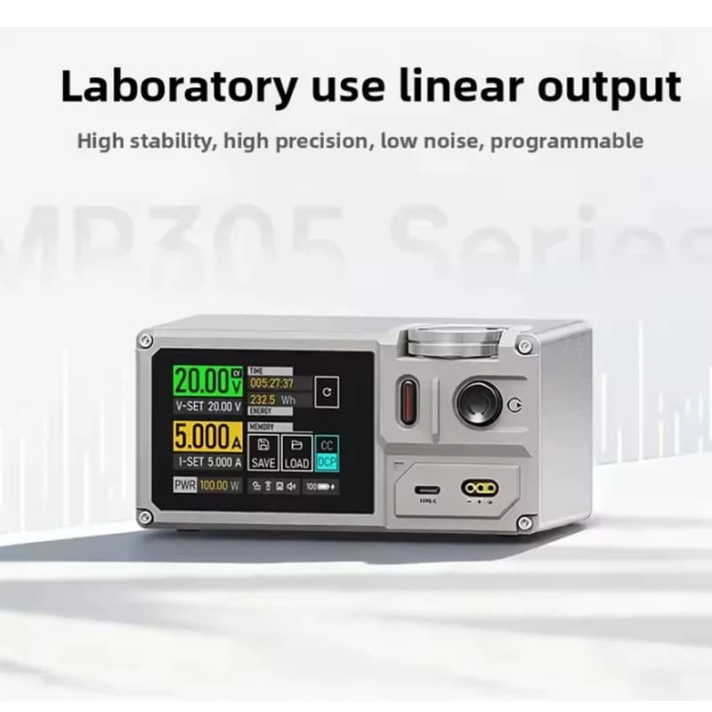 ISDT Esther MP305B Adjustable Power Supply Programmable Linear DC Voltage Regulator 2.8-inch Touch Screen APP Portable 5