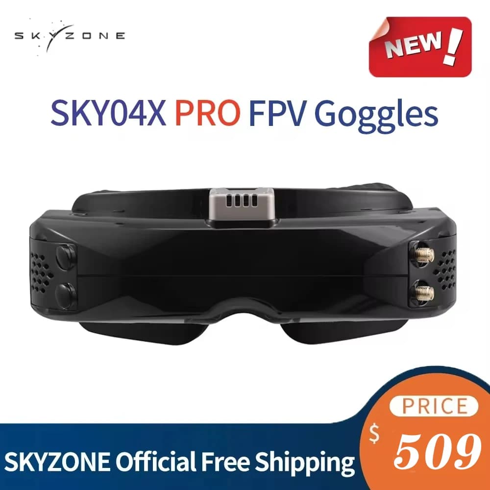 SKYZONE SKY04X PRO OLED 5.8G 48CH 1920X1080 Steadyview Receiver DVR FPV Goggles Head Tracker Fan for RC Airplane Racing Drone 6