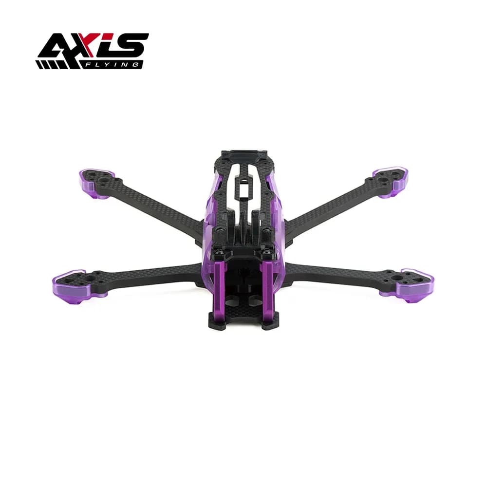 Axisflying Manta 5 SE V2 Kit, 5 Inch Squashed X FPV Racing Freestyle Drone Frame for Long Range & Acro Flying 4