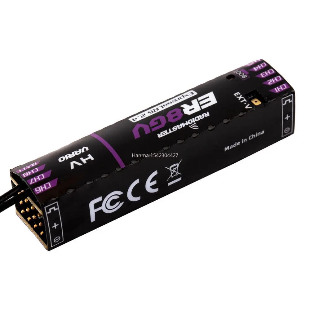 New Radiomaster ER8GV 8CH PWM CRSF ExpressLRS Dual Antenna Receiver 2.4Ghz 100mw Support Voltage Telemetry 3