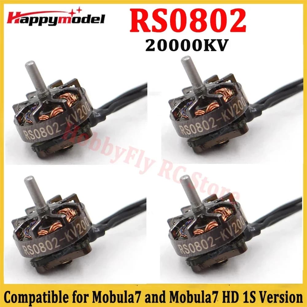 HappyModel  RS0802 KV20000 1S Brushless Motor CW CCW For FPV Freestyle Mobula7 Mobula7 HD 1S Tinywhoop Drones