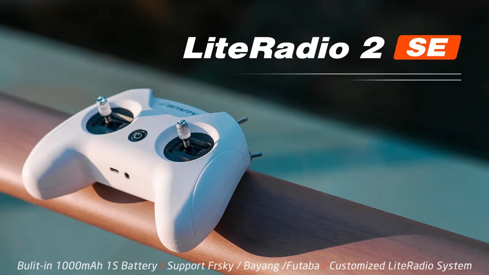 BETA Little White Handle Remote Control FPV Crossover LiteRadio 2 Compatible with Frsky D16 D8 Protocol 4