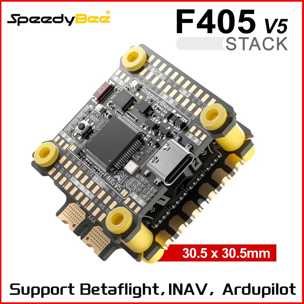 SpeedyBee F405 V5 Stack F405 V5 FC 32-Bit 55A 4in1 ESC 3-6S LiPo 30.5x30.5mm 16MB ICM42688P Gyro For RC FPV Racing Drone 3