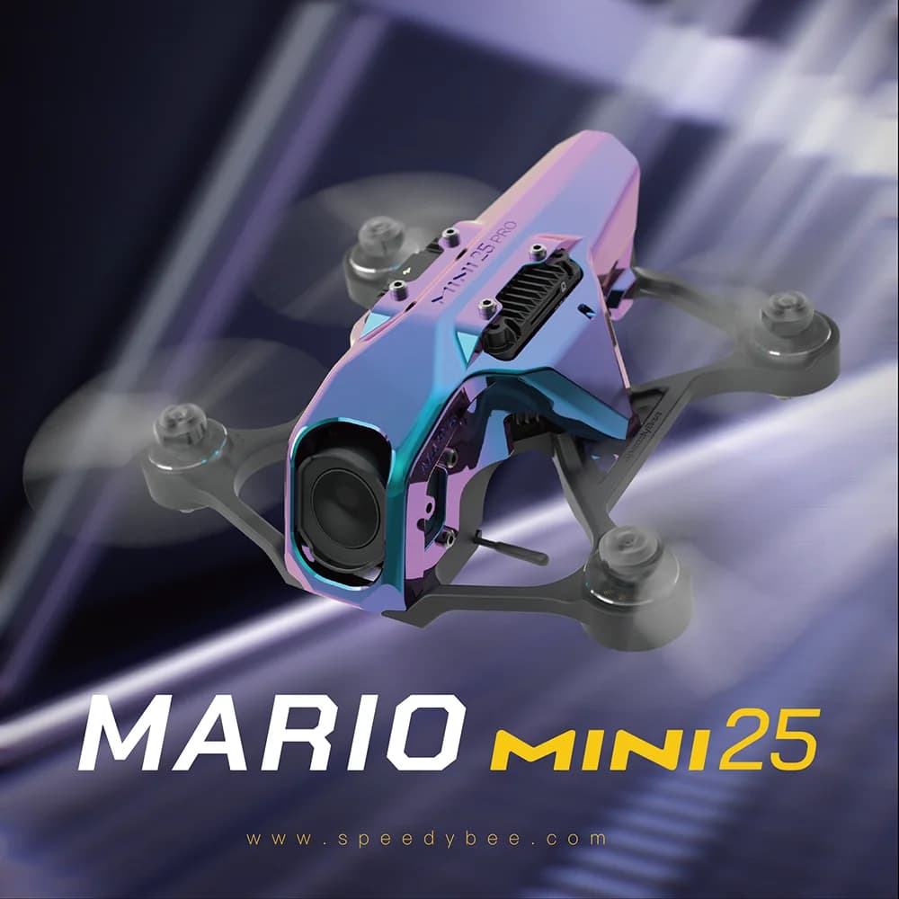 SpeedyBee Mario Mini25 O4 Air /O4 PRO for FPV Freestyle Racing Built-in ELRS 2.4G DIY Parts AT32F435 3