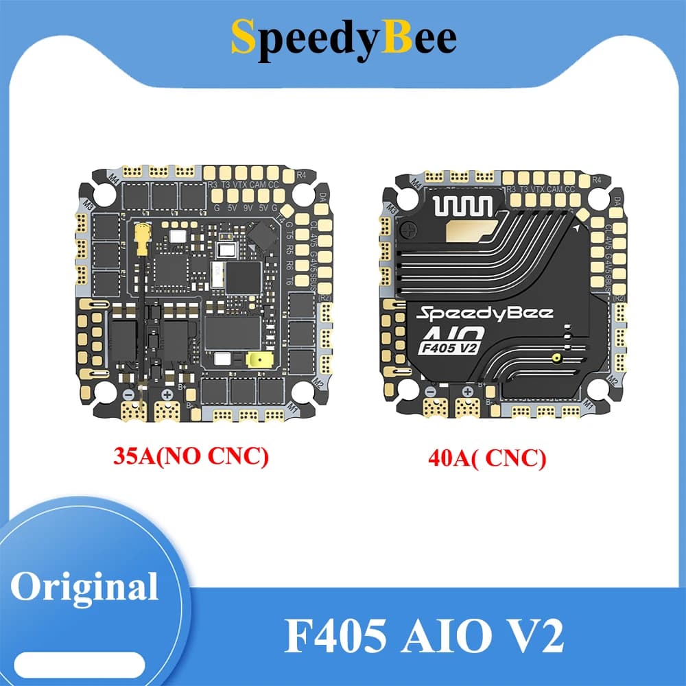 SpeedyBee F405 AIO V2 35-40A Blue-jay 25.5x25.5 3-6S Flight Control and ESC Integrated Model Aircraft Controller