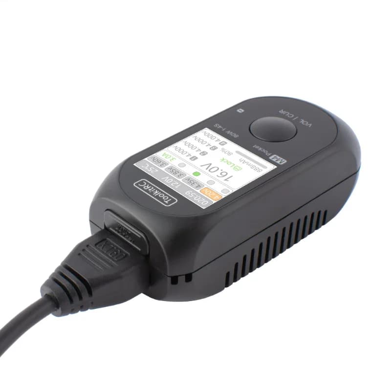 ToolkitRC M4Pocket 1-4S Lipo LiHV LiFe Lion Battery Charger 80W 5A Smart Balance Charger input USB-C XT30 XT60 Output 3