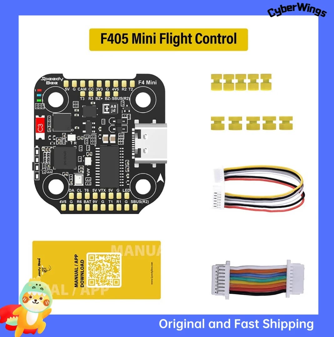 SpeedyBee F405 Mini Flight Controller BLS 35A ESC Mini V2 20x20 Stack for RC FPV Freestyle Racing 2