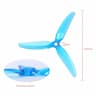 8 pairs crystal blue