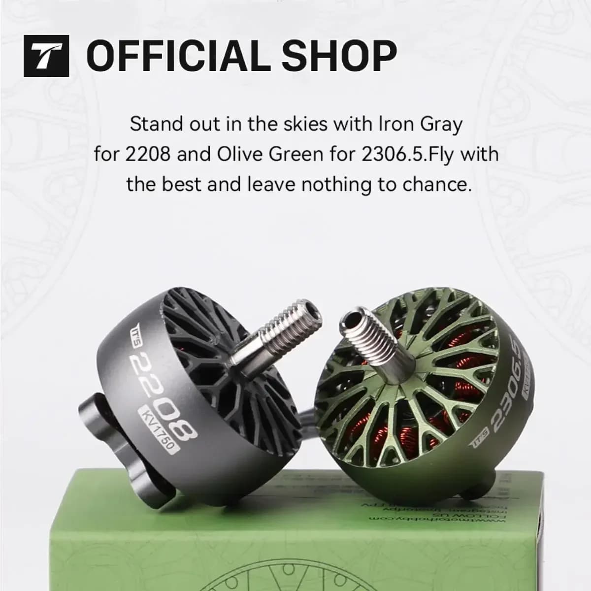 T-MOTOR T-HOBBY ITS 2306.5 / ITS 2208 Brushless Motor FPV Drone Motors KV1750 6S Voltage For Freestyle Motor RC Drone DIY Parts