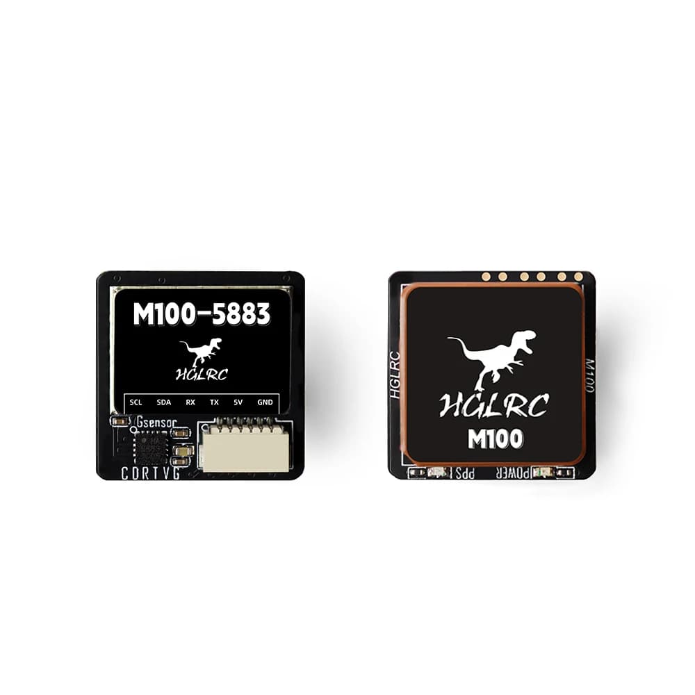 HGLRC M100-5883 M10 GPS Module with Compass Ceramic Antenna on-board LED Indicators 21x21mm for RC Airplane FPV Long Range 3
