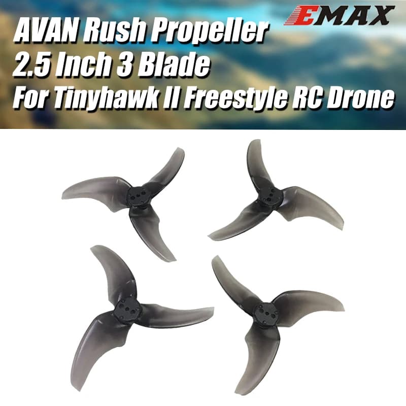 2Pairs Emax AVAN Rush 2.5 Inch 3 Blade  CW CCW Propeller for FPV Racing Drone Multi Rotor Emax Tinyhawk II Freestyle 4