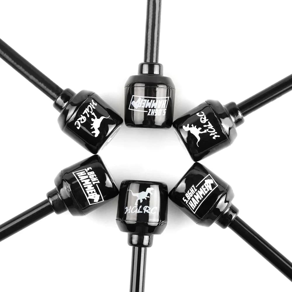 HGLRC New Mini Long Range Hammer Antenna Mini RHCP LHCP Spin SMA UFL MMCX Angle 5.8G 2.5dBi 135mm For RC FPV Racing Drone 6
