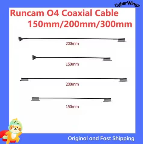 RunCam O4 Coaxial Cable 150/200/300mm for O4 Air Unit O4 Pro Air Unit FPV Drone parts