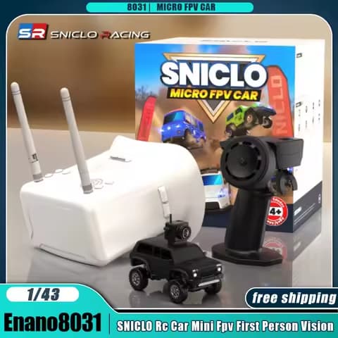 1/43 SNICLO Enano8031 Rc Cars Simulation Climbing Car Fpv First Person Vision Desktop Remote Control Car Mini Gift Boys Toys