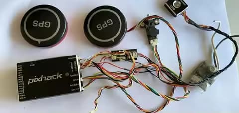 Cuav Pixhack Pixhawk V4 2.4.7 32-bit Flight Controller Upgraded Autopilot with Sensor & 8CH PPM & Led & 2 GPS for RC car