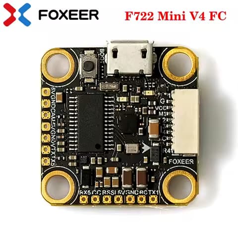 FOXEER F722 Mini V4 Flight Controller ICM42688 OSD Black Box 16M BEC DC5V/2.5A 2-6S Lipo for RC FPV Freestyle Drone