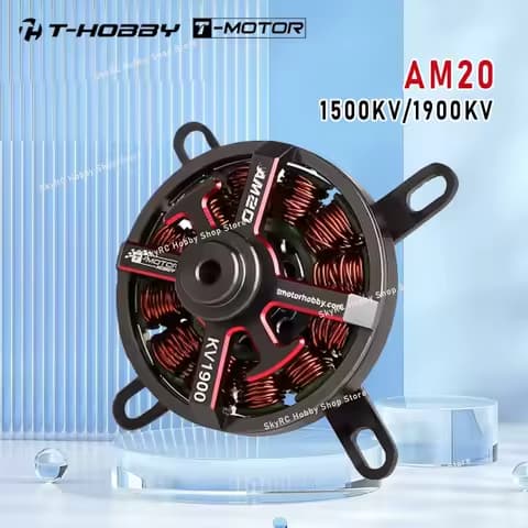 T-MOTOR T-HOBBY AM20 1500kv/1900kv 1-2s Brushless Motor for RC Rigid Wing Aircraft Drone