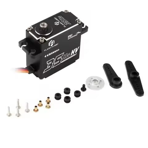 Flashhobby 8.4V M35CHW Waterproof 180 Degree 35kg Large Torque Digital Coreless Motor Servo RC Car Truck Robot Parts