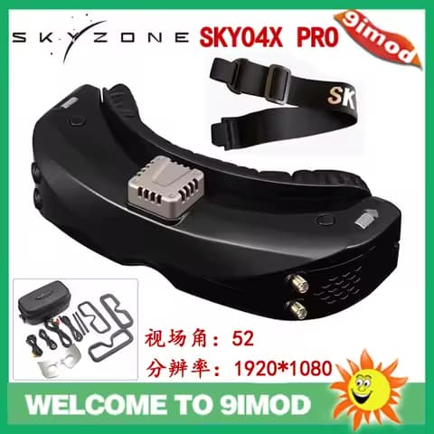SKYZONE SKY04X V2/PRO video glasses head tracking OLED resolution 1920X1080
