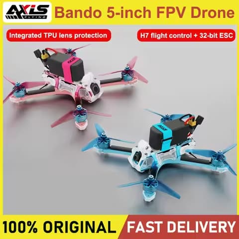 Axisflying Bando 5 Inch FPV Drone, H743 FC Pro, O4 Air Unit, GPS, ELRS 2.4G,Support Analog & HD, Freestyle Racing Quadcopter
