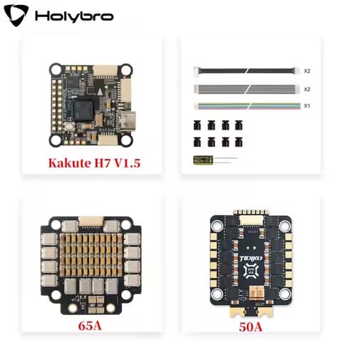 HolyBro Kakute H7 V1.5 Stacks H7 ICM-42688P OSD Onboard Bluetooth W/ Tekko32 F4 50A/ 60A 4in1 4-6S ESC for RC FPV Racing Drone