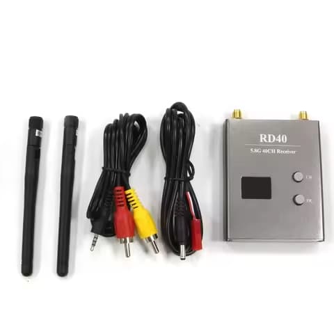 Skyzone 5.8GHZ 48Channel RD40 Raceband Dual Diversity Receiver For Rc racing drone Quadcopter With A/V and Power Cables VS RC832