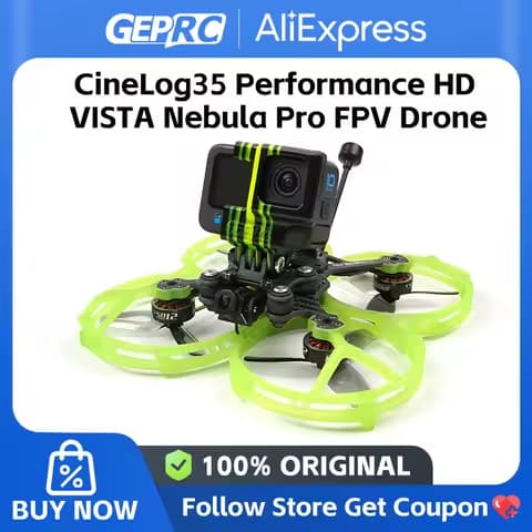 GEPRC CineLog35 Performance AVATAR HD GEP-F722-45A AIO Walksnail Avatar HD Camera VTX Kit 2105.5 2650KV 6S 3.5inch FPV Cinewhoop