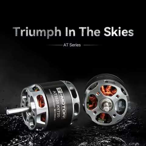 T-MOTOR AT3520 Long Shaft KV550 KV720 KV850 brushless motor for long range drones fixed wing uav
