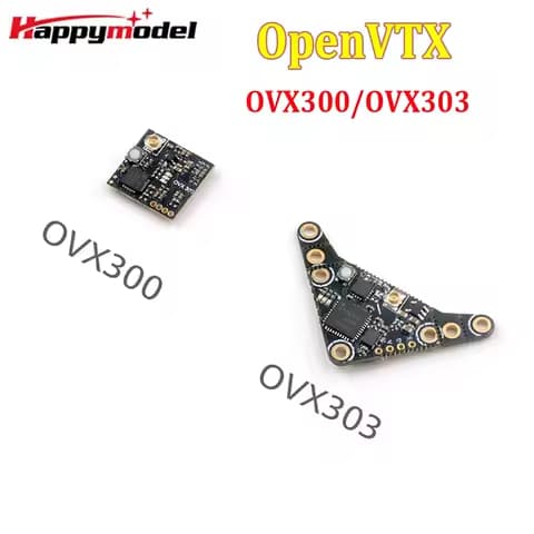HappyModel OVX300 OVX303 5.8G 40CH 300mW Adjustable OpenVTX Video Micro Transmitter for RC FPV Tinywhoop Nano Micro Long Range